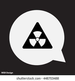 Web icon. Radiation hazard