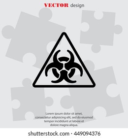 Web icon. Radiation hazard