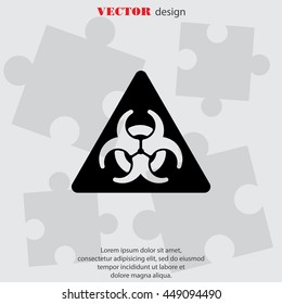 Web icon. Radiation hazard