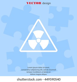 Web icon. Radiation hazard