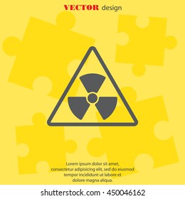 Web icon. Radiation hazard