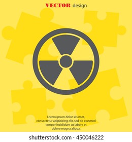 Web icon. Radiation hazard