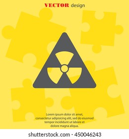 Web icon. Radiation hazard