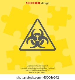 Web icon. Radiation hazard