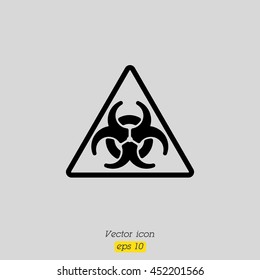 Web icon. Radiation hazard