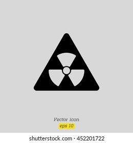 Web icon. Radiation hazard