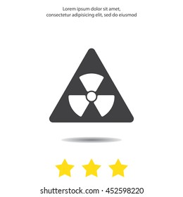 Web icon. Radiation hazard