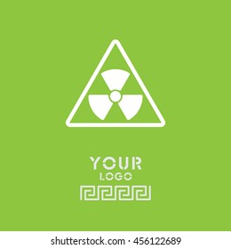 Web icon. Radiation hazard