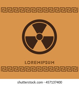 Web icon. Radiation hazard