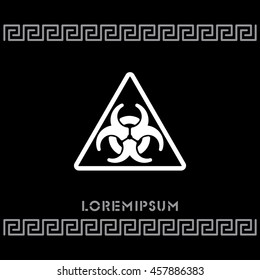 Web icon. Radiation hazard