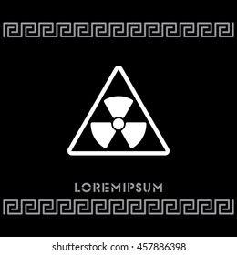 Web icon. Radiation hazard