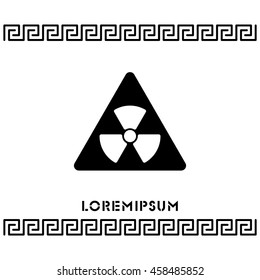 Web icon. Radiation hazard