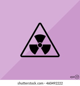 Web icon. Radiation hazard