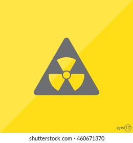 Web icon. Radiation hazard