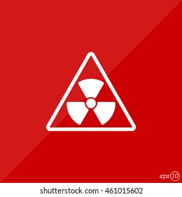 Web icon. Radiation hazard