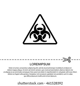 Web icon. Radiation hazard