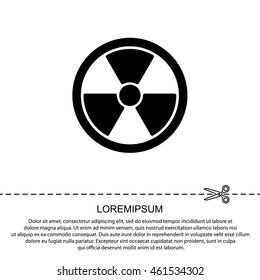 Web icon. Radiation hazard