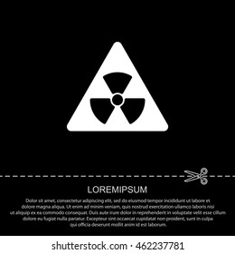 Web icon. Radiation hazard