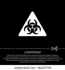 Web icon. Radiation hazard