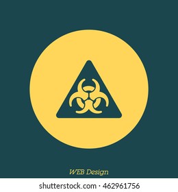 Web icon. Radiation hazard