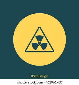 Web icon. Radiation hazard