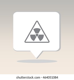 Web icon. Radiation hazard