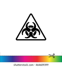 Web icon. Radiation hazard
