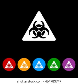 Web icon. Radiation hazard