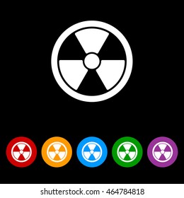 Web icon. Radiation hazard