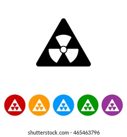 Web icon. Radiation hazard