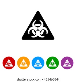 Web icon. Radiation hazard