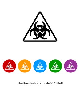 Web icon. Radiation hazard