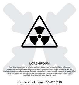 Web icon. Radiation hazard