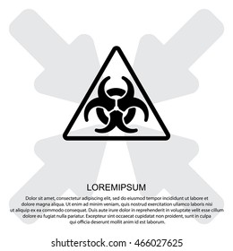 Web icon. Radiation hazard