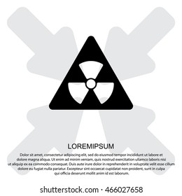 Web icon. Radiation hazard