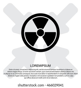Web icon. Radiation hazard