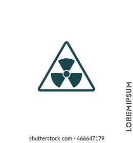 Web icon. Radiation hazard