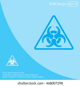 Web icon. Radiation hazard