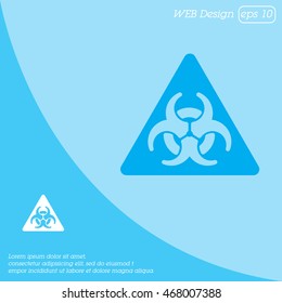 Web icon. Radiation hazard
