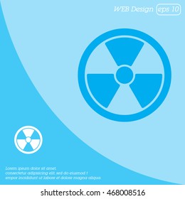 Web icon. Radiation hazard