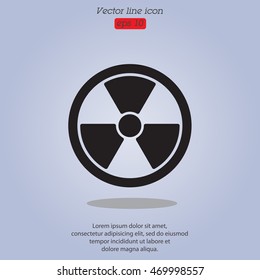 Web icon. Radiation hazard