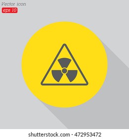 Web icon. Radiation hazard