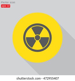 Web icon. Radiation hazard