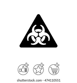 Web icon. Radiation hazard