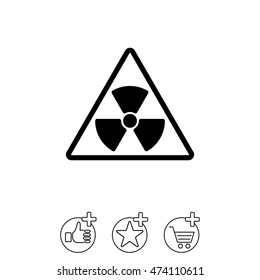 Web icon. Radiation hazard