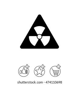 Web icon. Radiation hazard