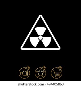 Web icon. Radiation hazard