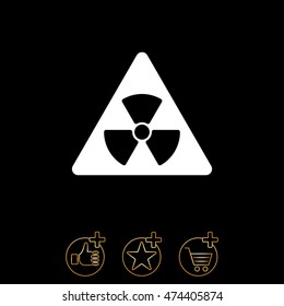 Web icon. Radiation hazard