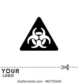 Web icon. Radiation hazard
