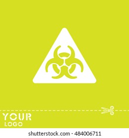 Web icon. Radiation hazard
